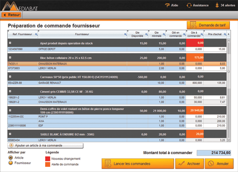 Gestion des factures d'achat