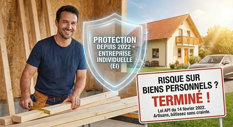 Depuis la loi API du 14 février 2022, l'entrepreneur individuel n'est plus indéfiniment responsable des dettes de son entreprise