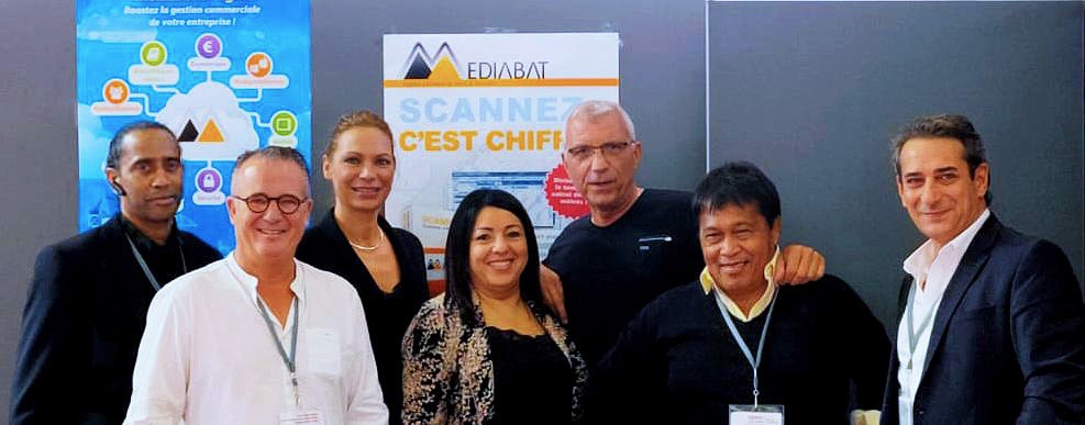 Equipe Mediabat à Batimat 2019