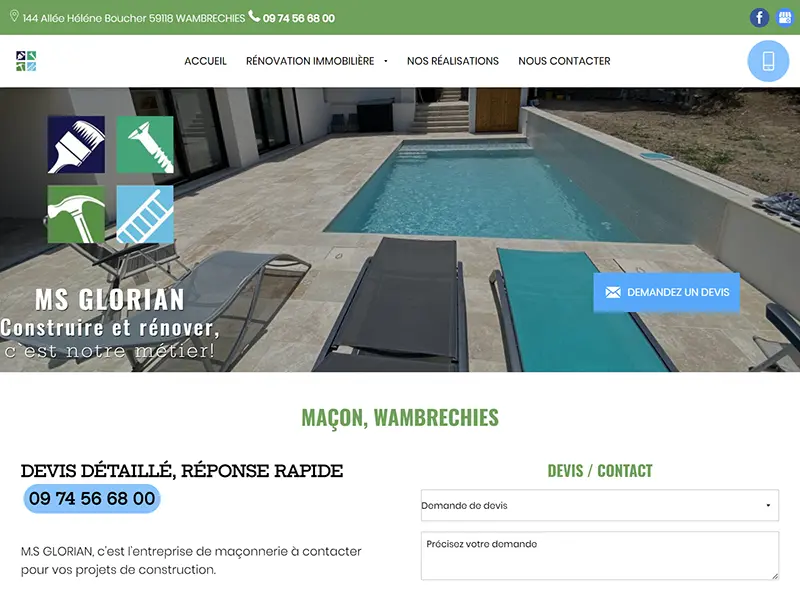 Site web maçonnerie